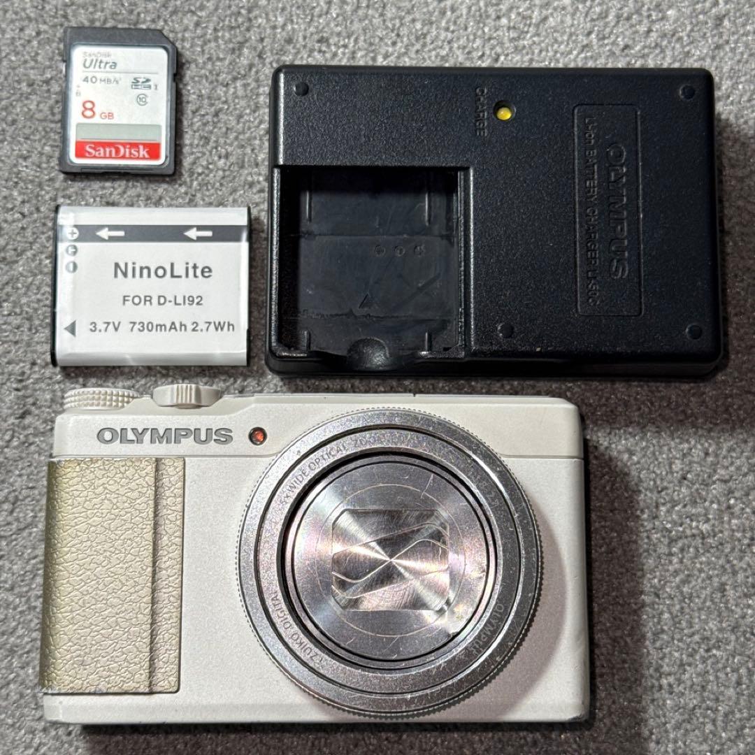 ☆動作OK OLYMPUS XZ-10 バッテリー＆SDカード付き