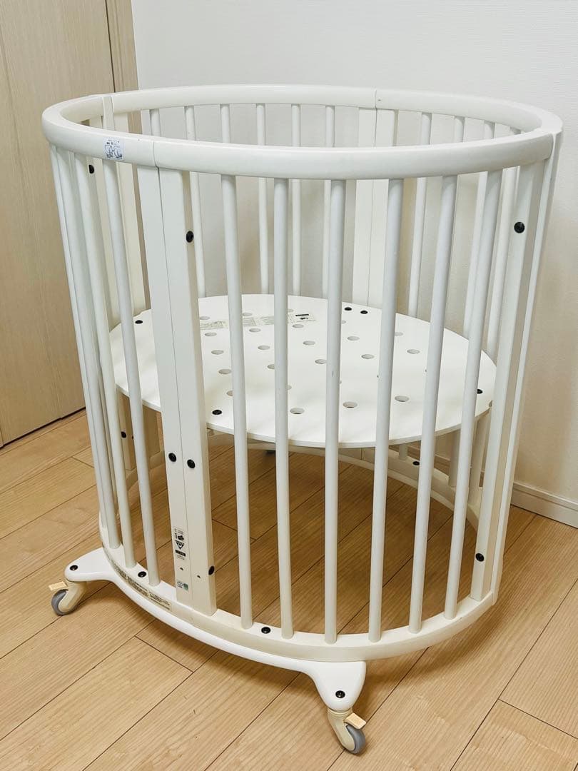 ストッケ スリーピー ベッドセット白 ミニに変更可ミニマットレス付 stokke