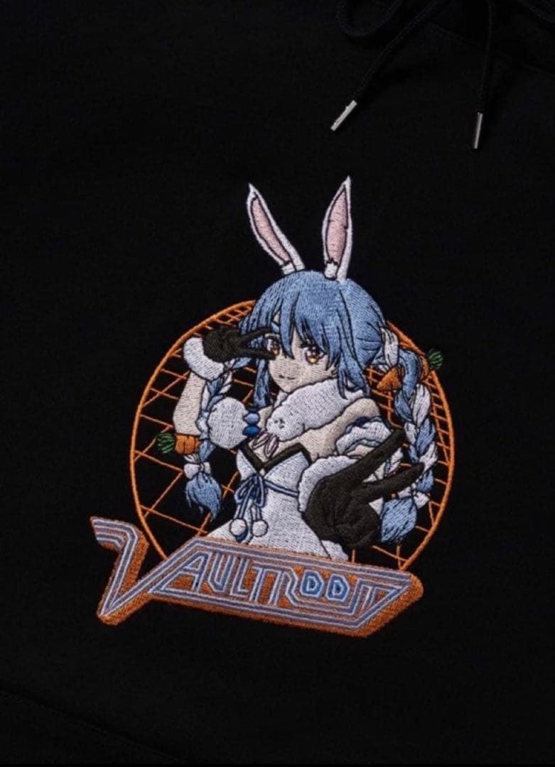 vaultroom 兎田ぺこら ホロライブ パーカー 黒 XL