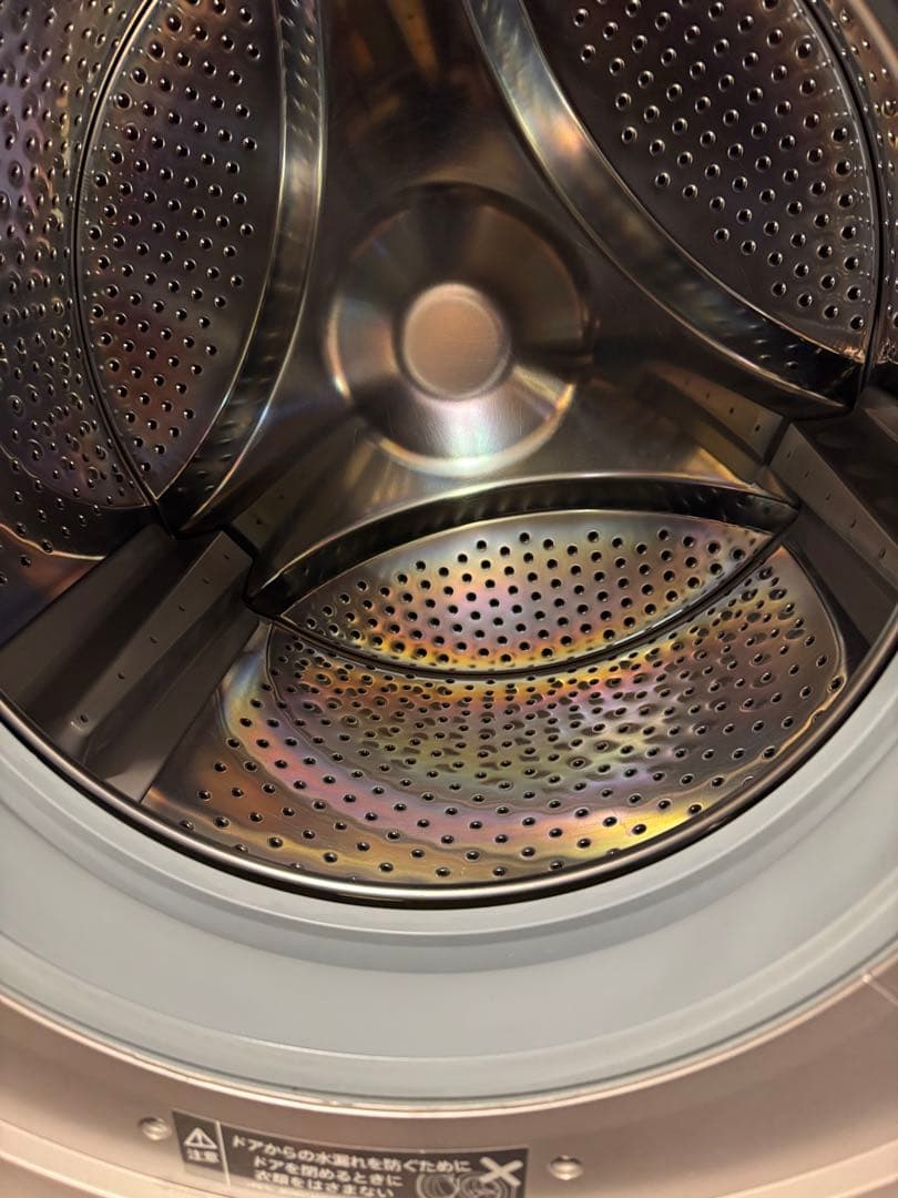 美品★送料込★2023年製 シャープ7kg ES-S7H-CLドラム式洗濯乾燥機