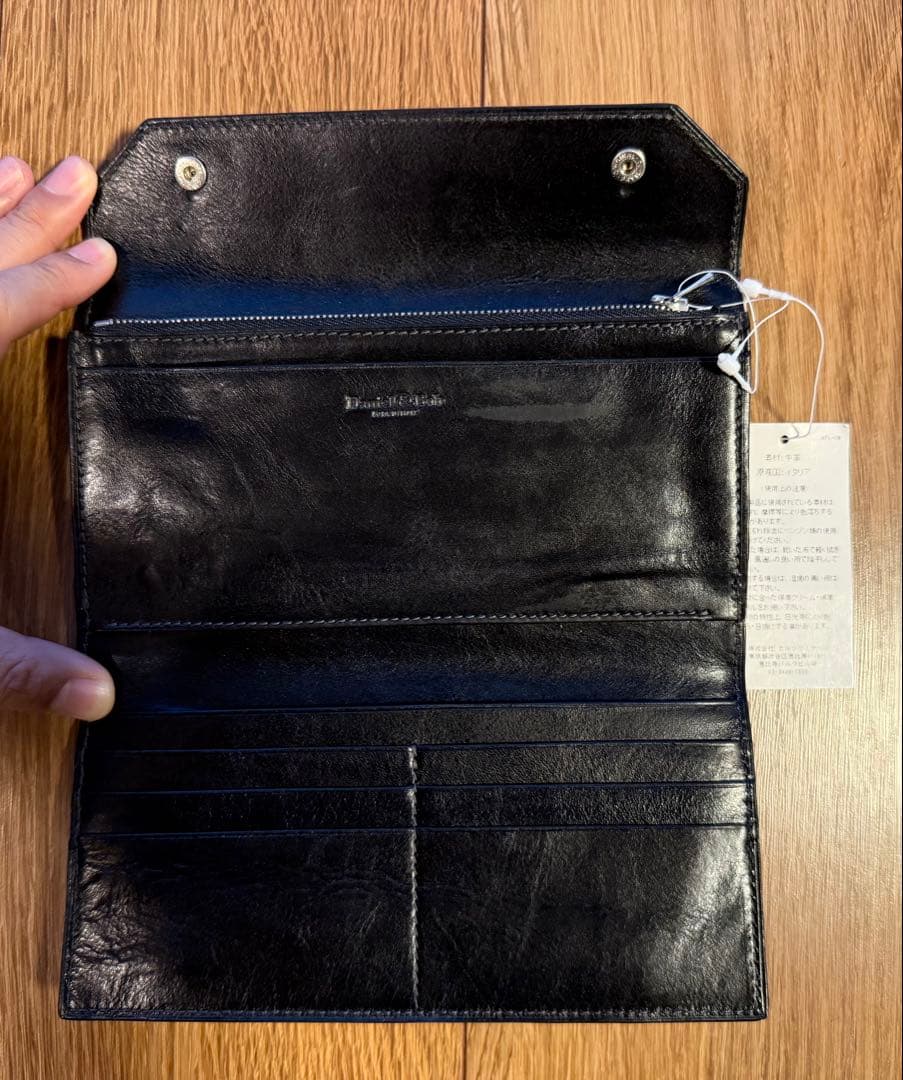 値下げ　未使用　Daniel&Bob 黒 レザー 長財布