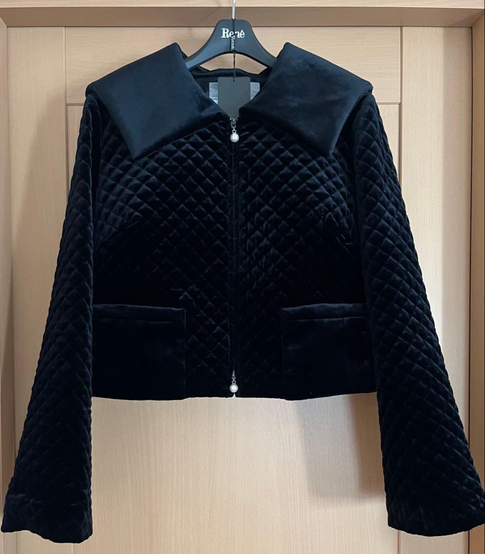 未使用品♡Reneルネ2025♡Velour Hoodie Jacket