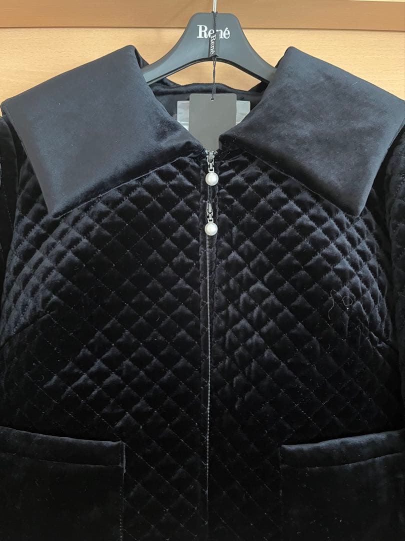 未使用品♡Reneルネ2025♡Velour Hoodie Jacket