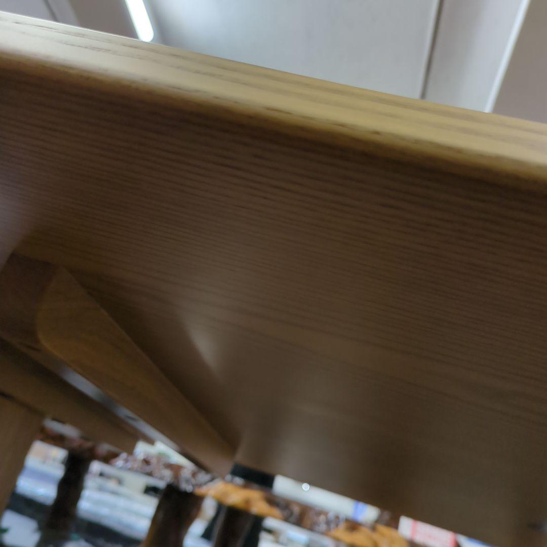 送料込み　未使用　タモ無垢材　うずくり　天然木 座卓テーブル　座卓