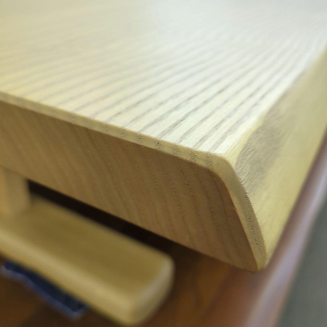 送料込み　未使用　タモ無垢材　うずくり　天然木 座卓テーブル　座卓