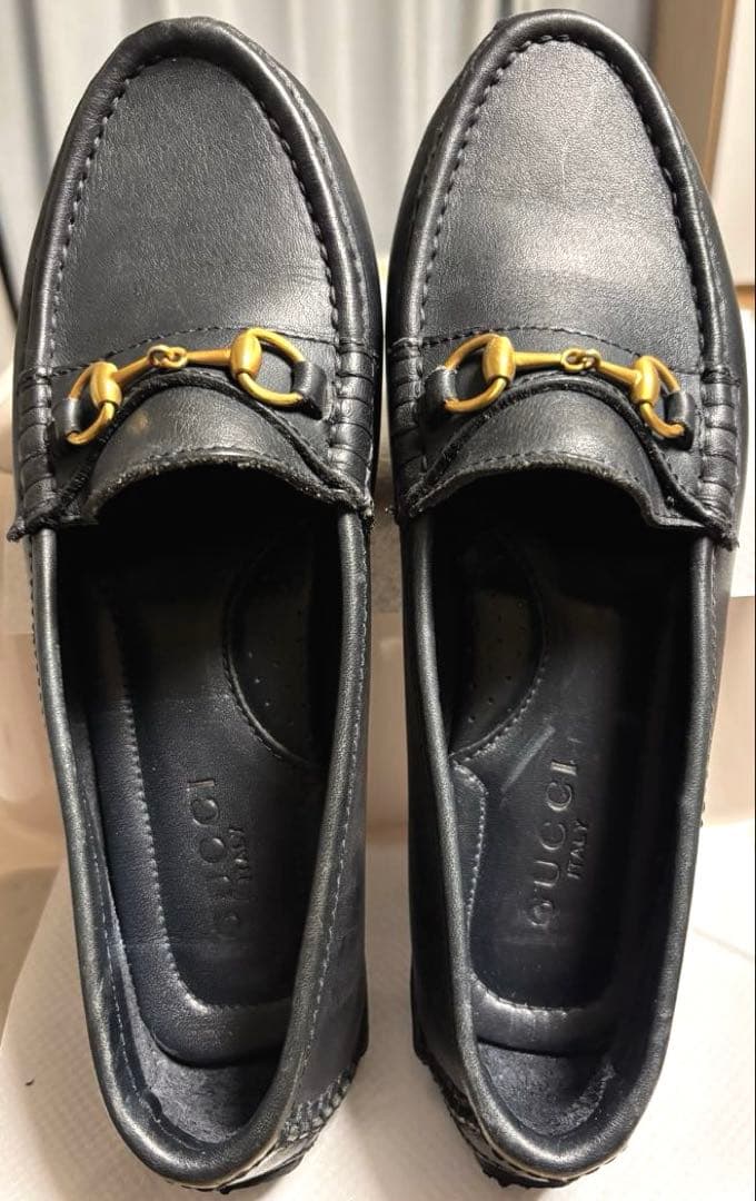 GUCCI ビットローファー ブラック　38（24.5cm）