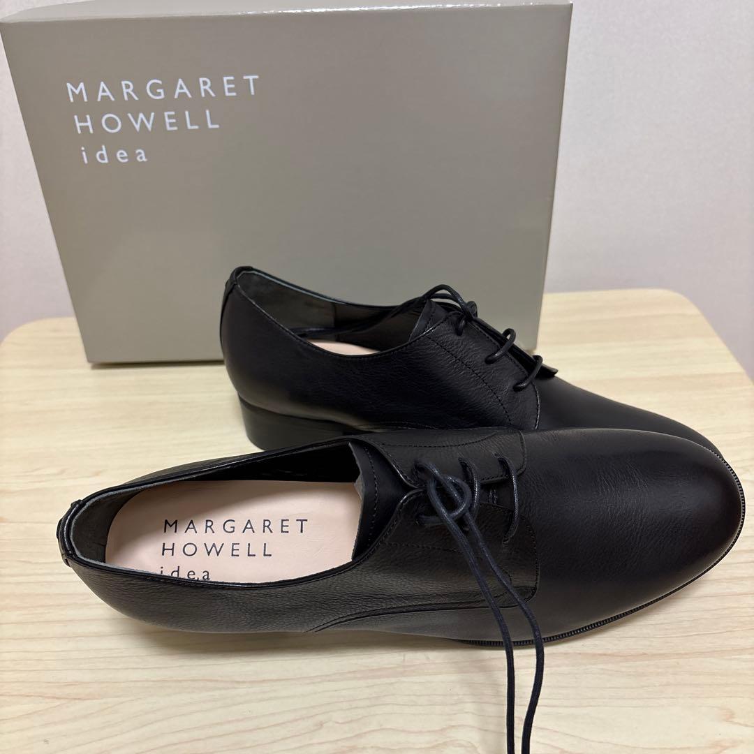 MARGARET HOWELL idea ブラックレザーシューズ