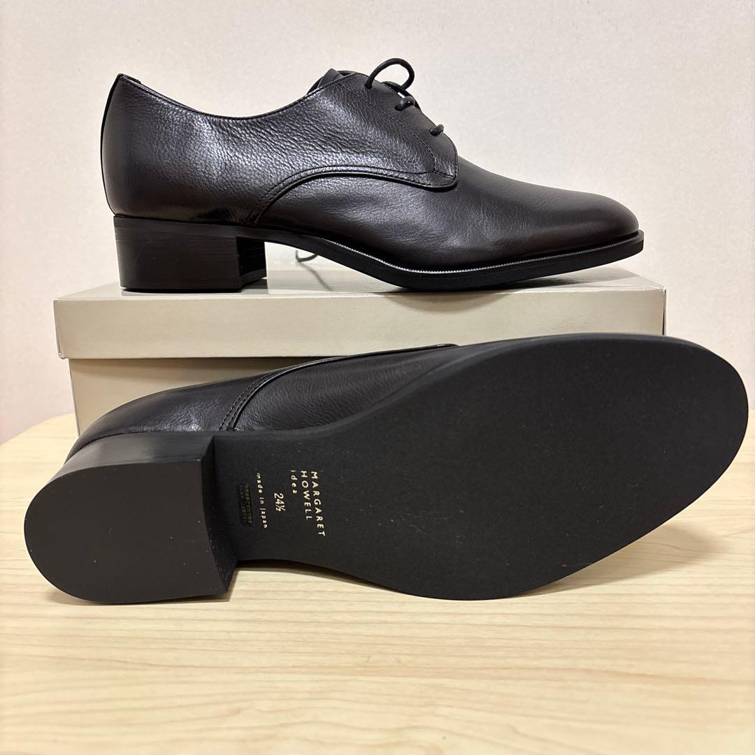 MARGARET HOWELL idea ブラックレザーシューズ