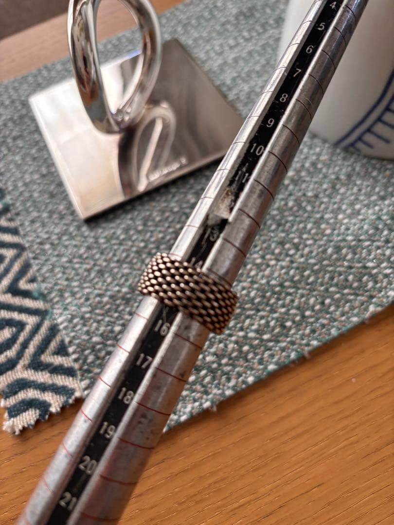 TIFFANY ティファニー サマセットメッシュリング☆ 14〜15号サイズ