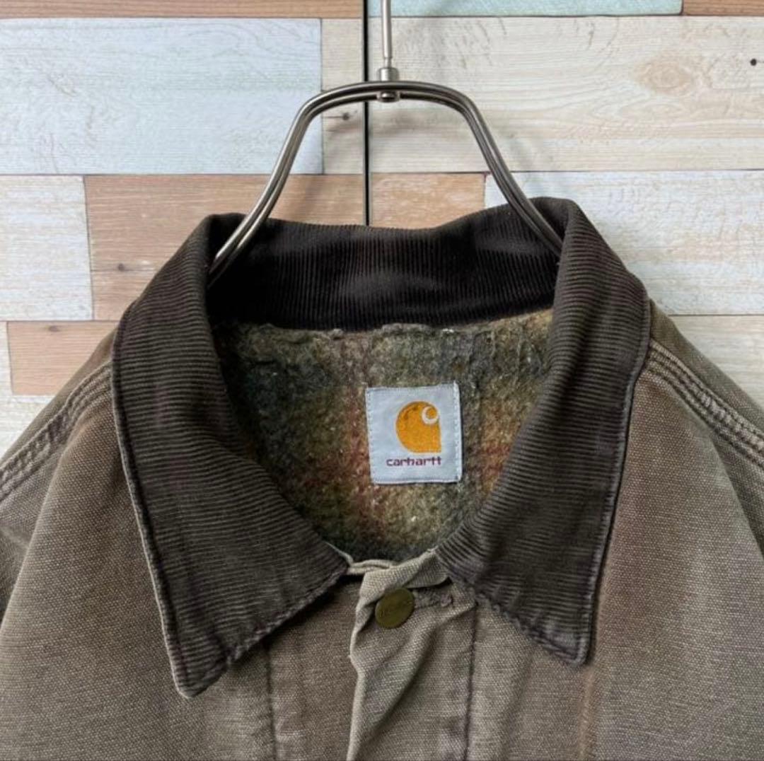 最終値下げ　古着　カーハート　アクティブジャケット　ダック地　メンズXL相当良品