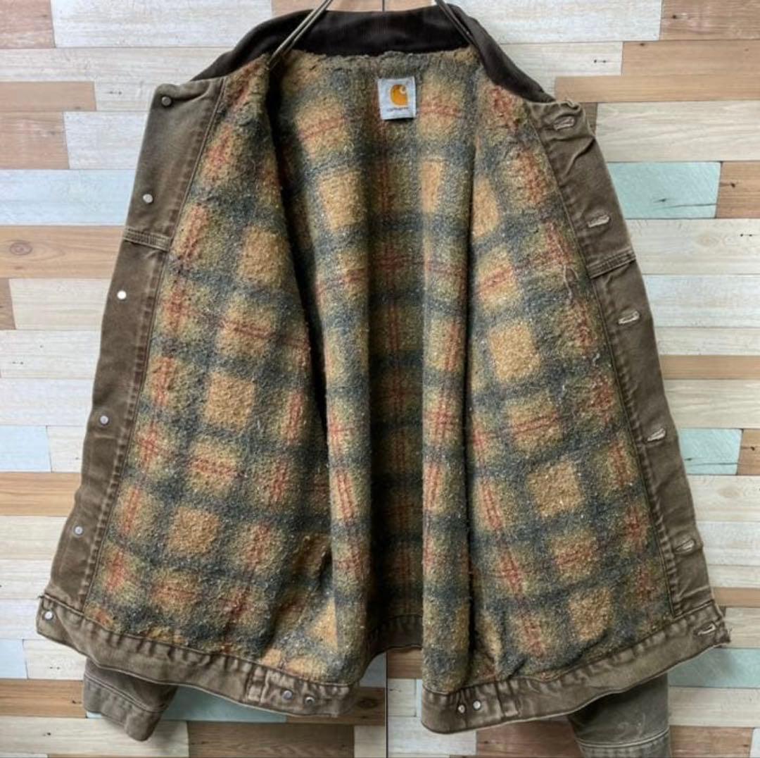最終値下げ　古着　カーハート　アクティブジャケット　ダック地　メンズXL相当良品