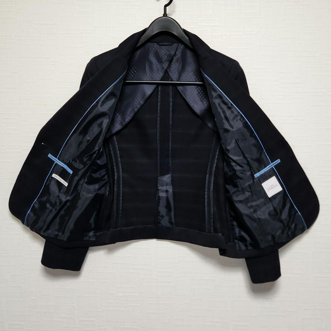 エヌライン　レディース　パンツスーツ　セットアップ　濃紺　チェック　大きいサイズ