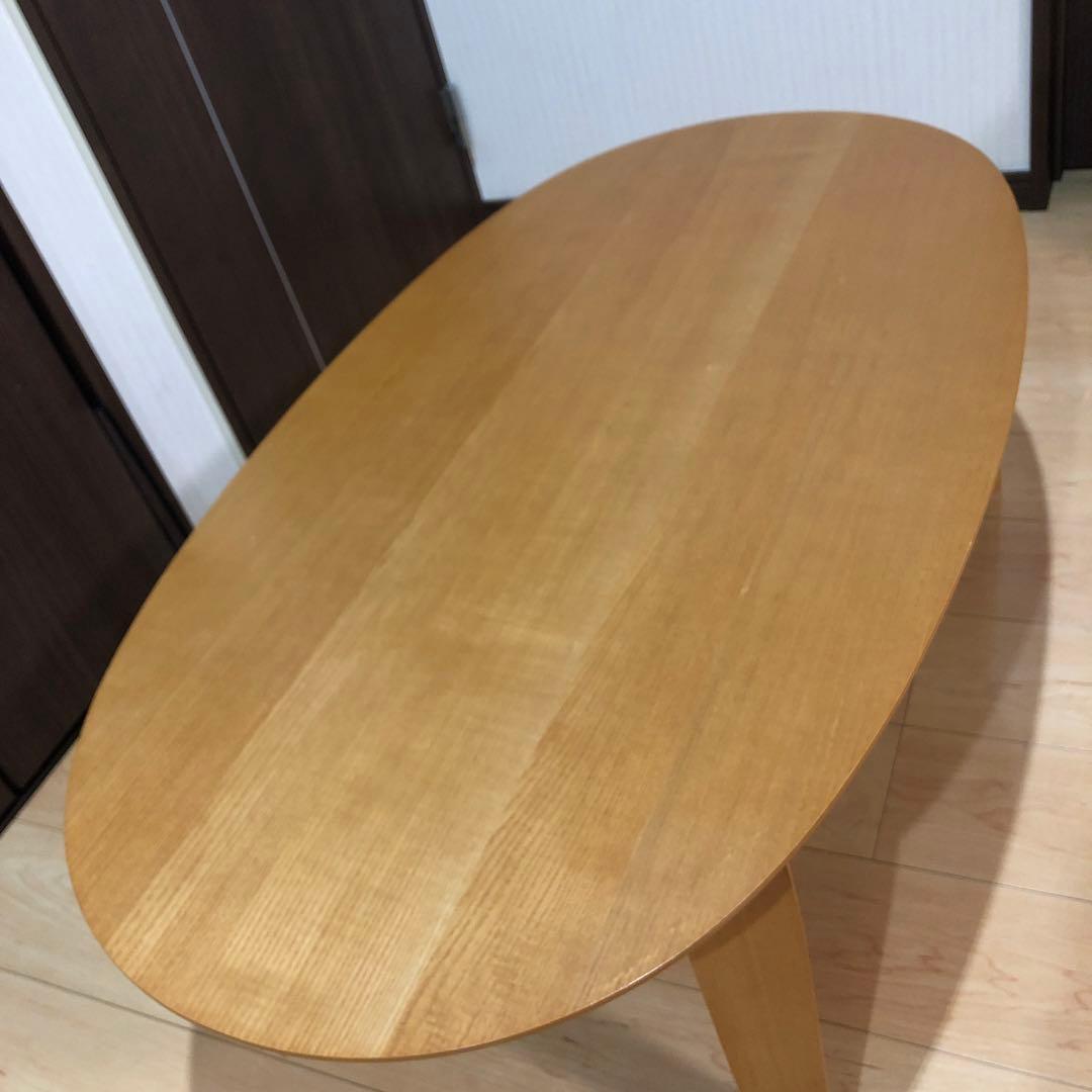 無印良品　木製 楕円形 こたつ 電源コード付き