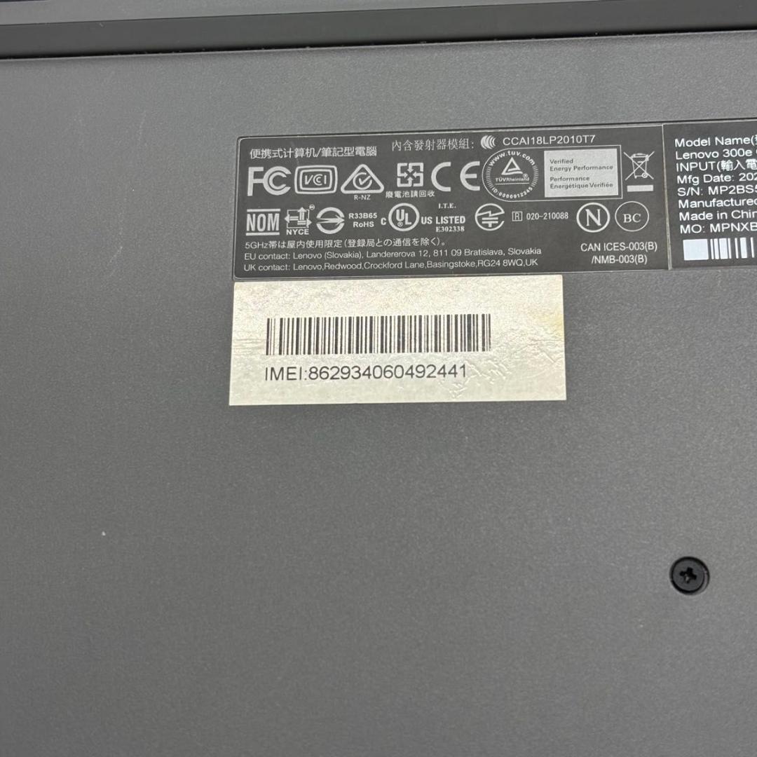 Chromebook本体 Lenovo 300e Chromebook Gen 3 2441