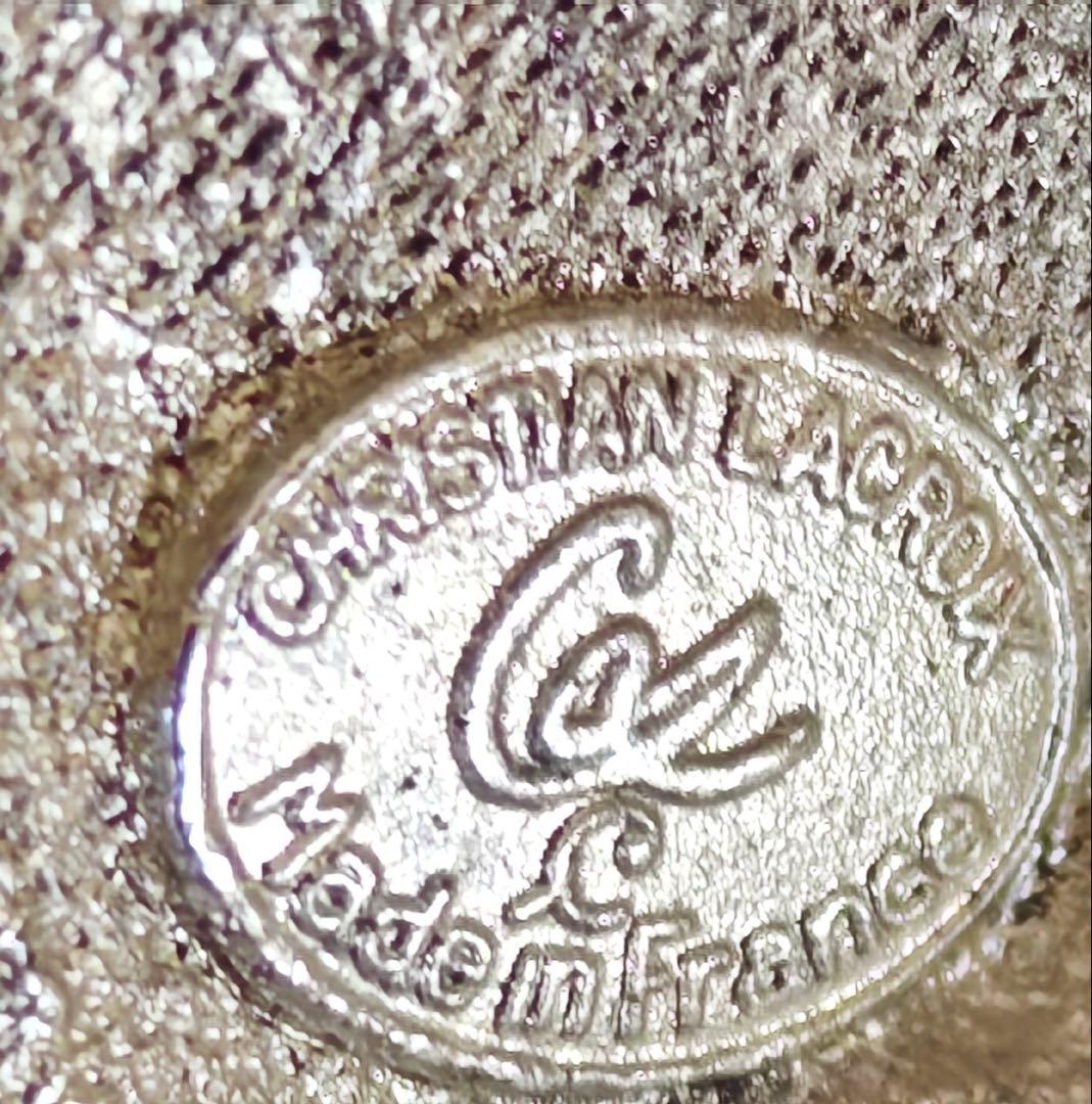 未使用 クリスチャン ラクロワ アンティーク フラワー スワロ ブローチ 希少