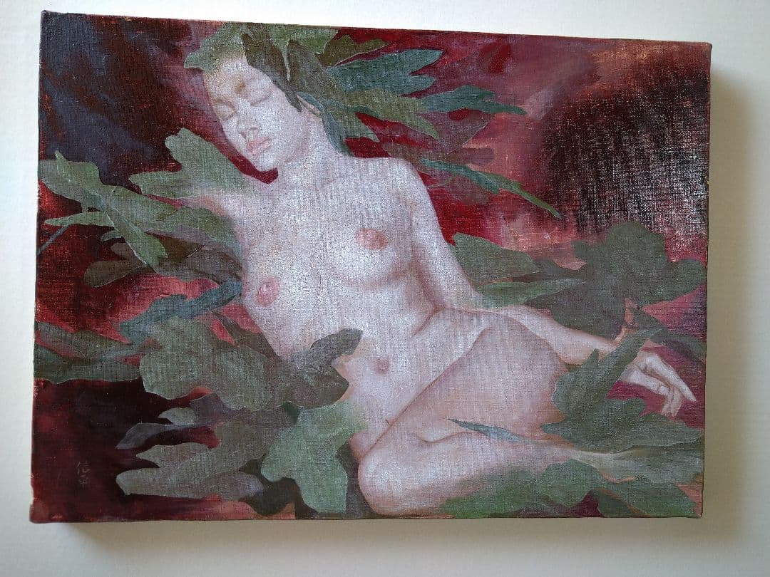 「葛」佐々木信平油彩画