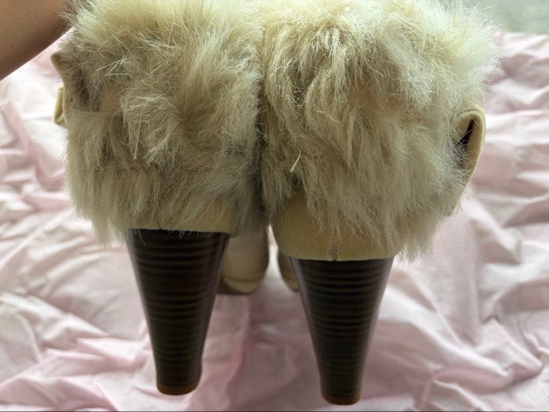 LIZ LISA リズリサ ファー付 ショートブーツ リボン　Lサイズ