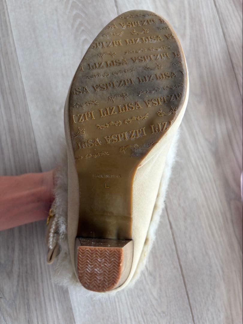 LIZ LISA リズリサ ファー付 ショートブーツ リボン　Lサイズ