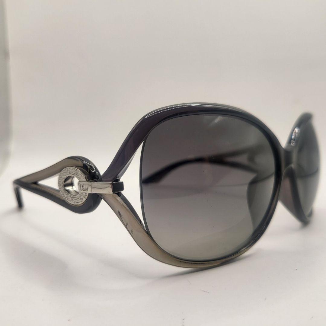 Christian Dior ロゴ金具 サングラス ブラック系