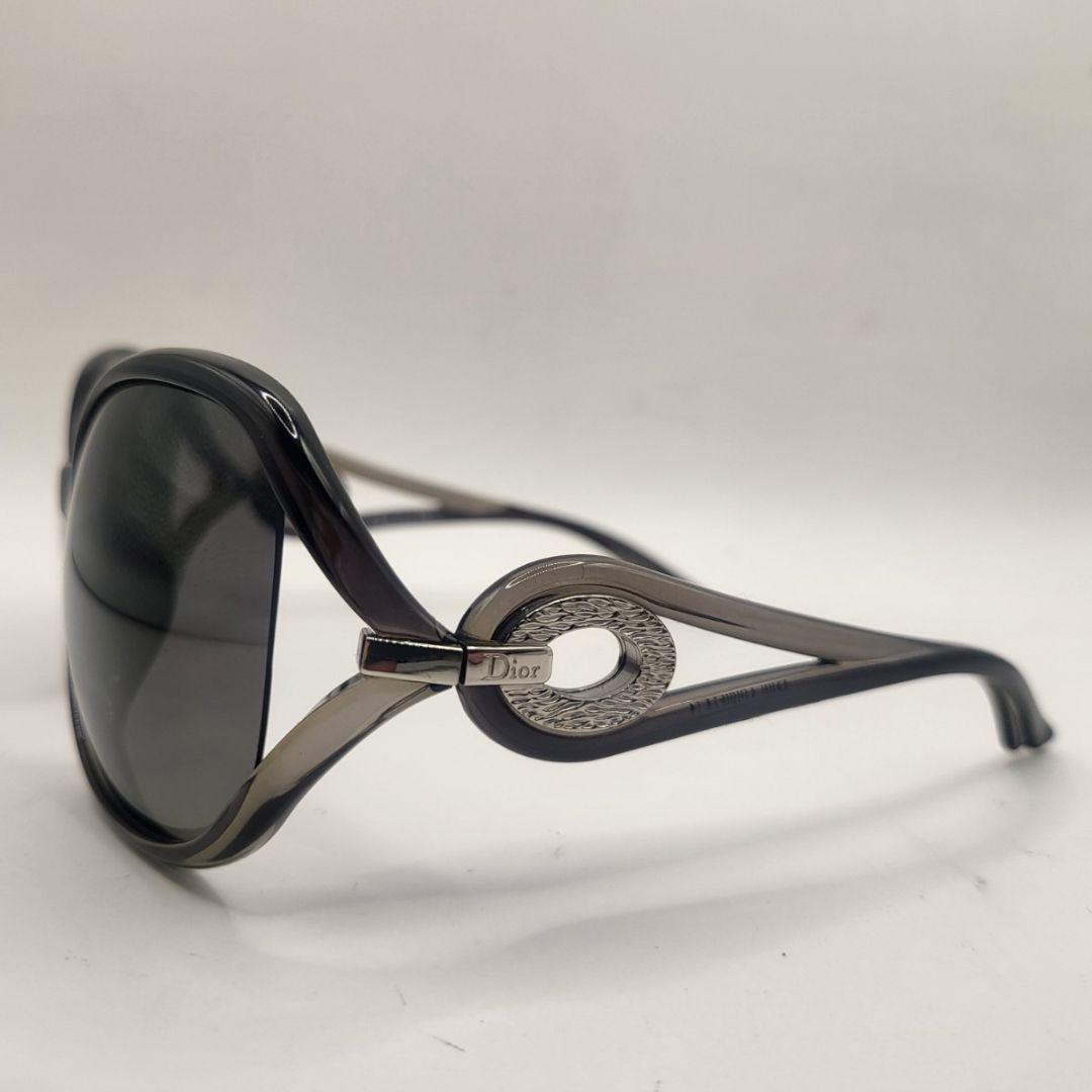 Christian Dior ロゴ金具 サングラス ブラック系
