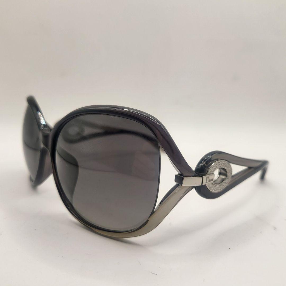 Christian Dior ロゴ金具 サングラス ブラック系