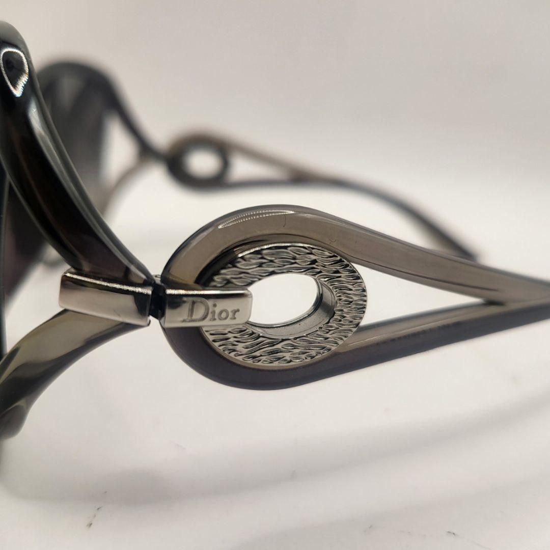 Christian Dior ロゴ金具 サングラス ブラック系