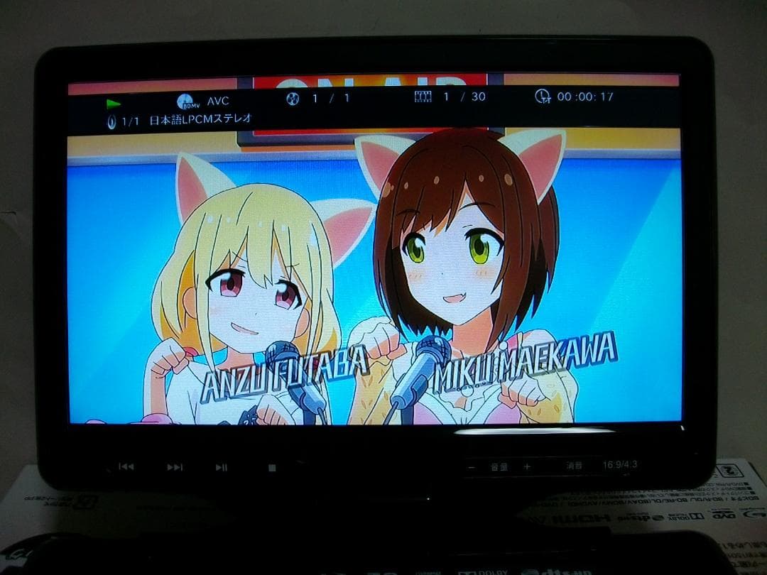 AVOX 10inch Blu-ray＆DVDプレーヤー APBD-1080HK