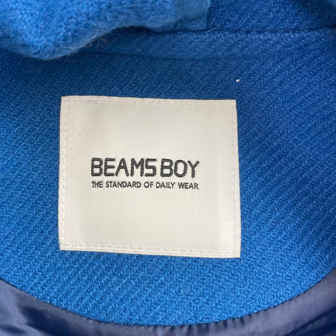 BEAMS BOY メルトン ロング ダッフルコート F トグル フーデット