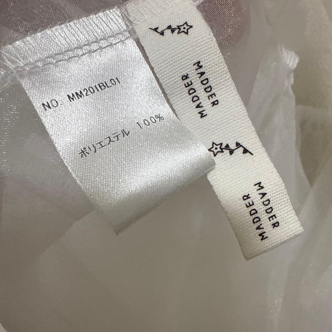 トップス madder madder organza puffy blouse