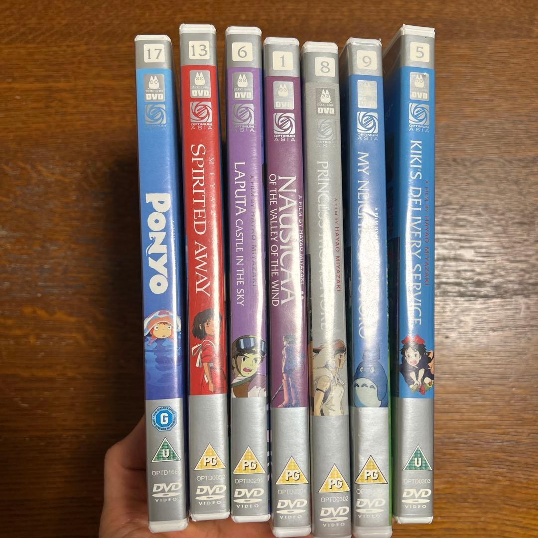 スタジオジブリ DVD 英語版　7本セット