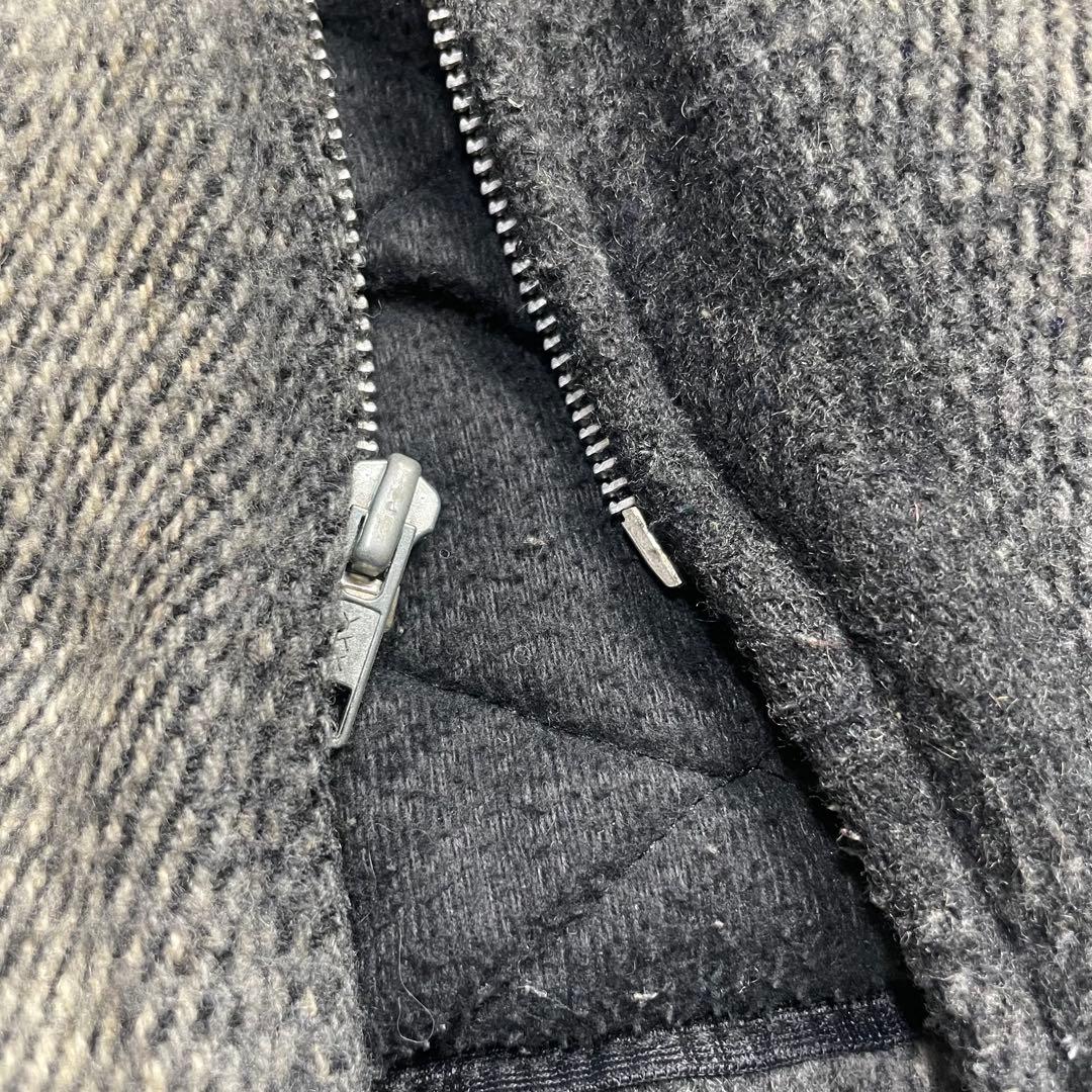 USA製 Cal Craft ウールオンブレチェック ジップブルゾン L