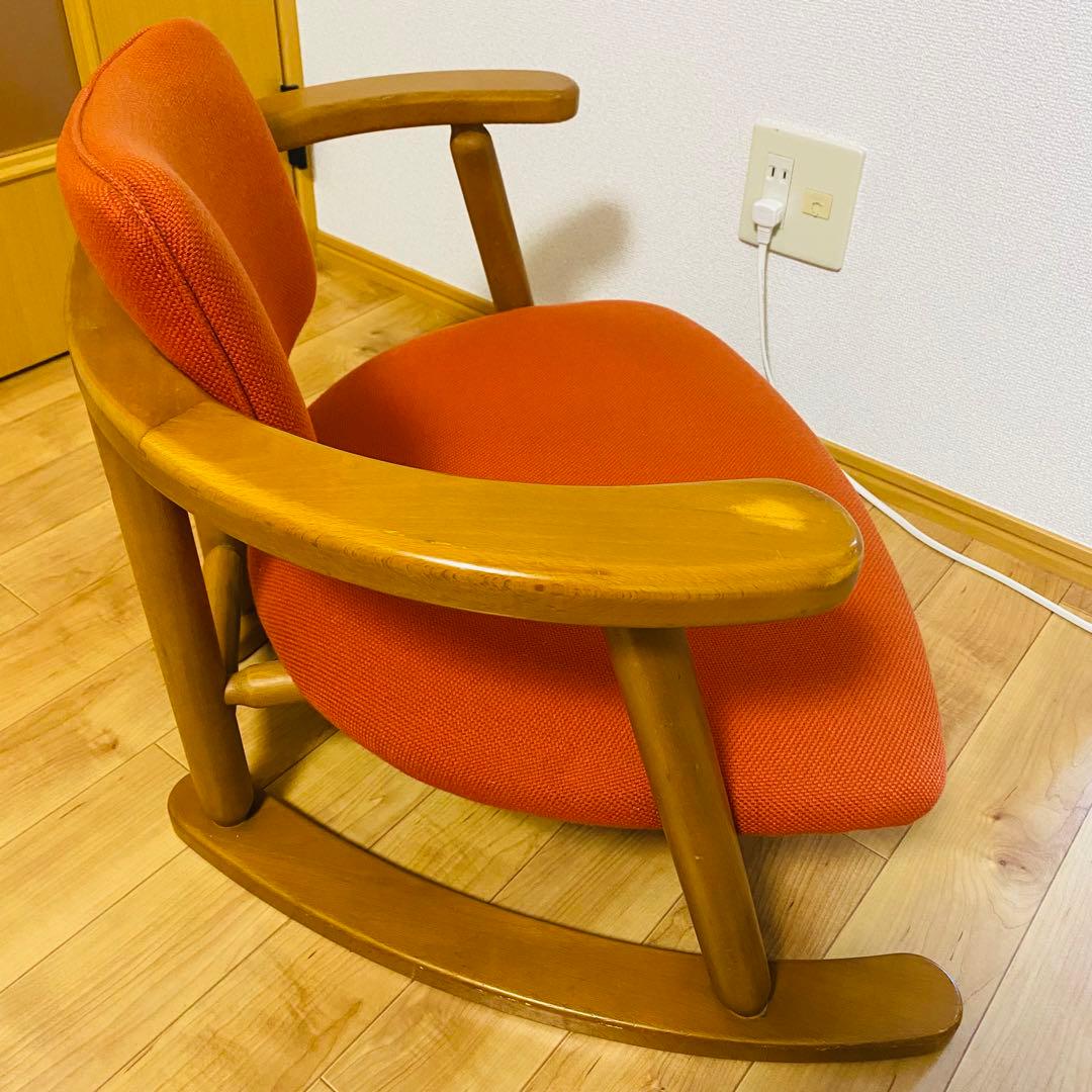 【希少品 送料込】無限工房 福竹産業 かに座椅子 ローチェア バリアフリー