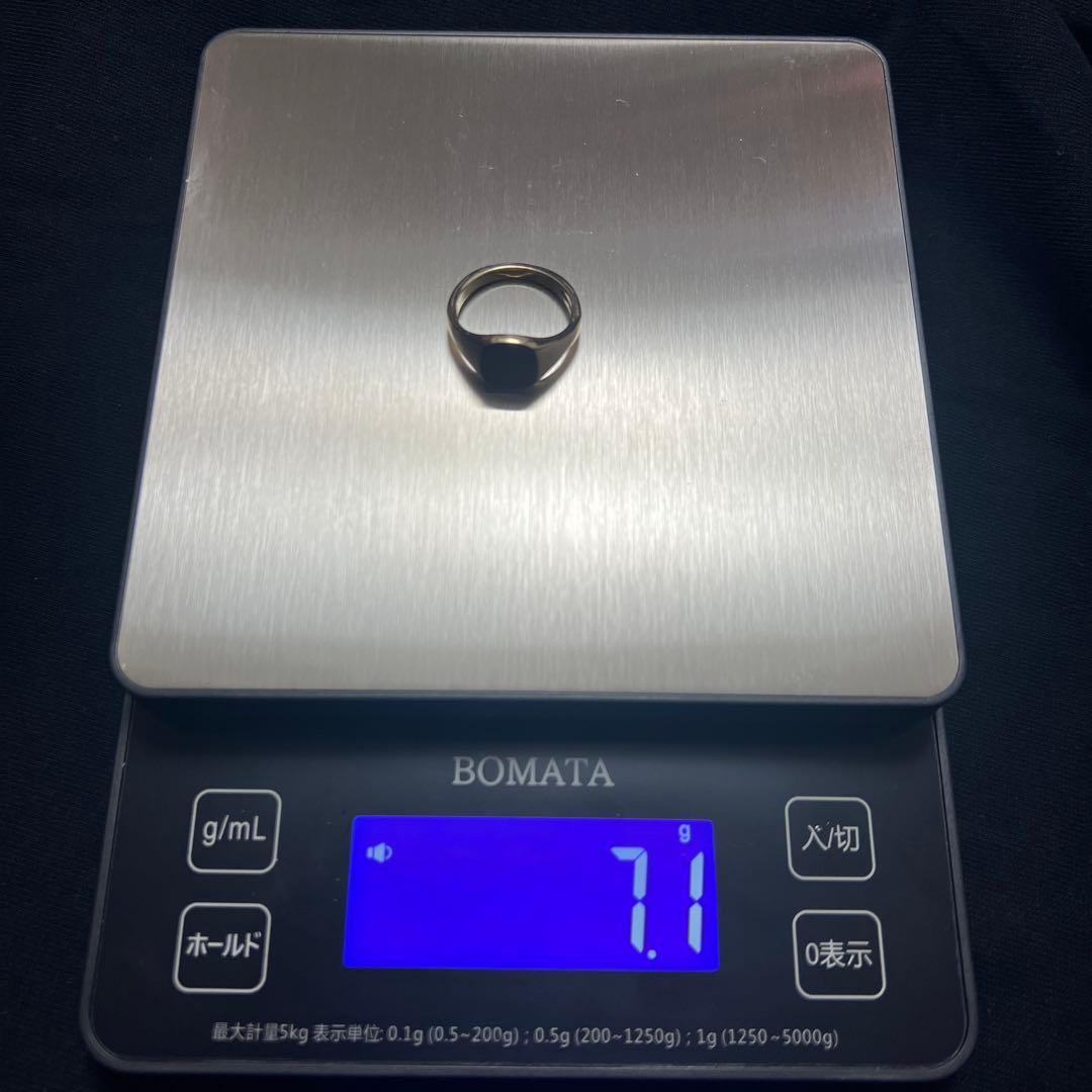 9ct シグネットリング 印台リング　ヴィンテージ 9金