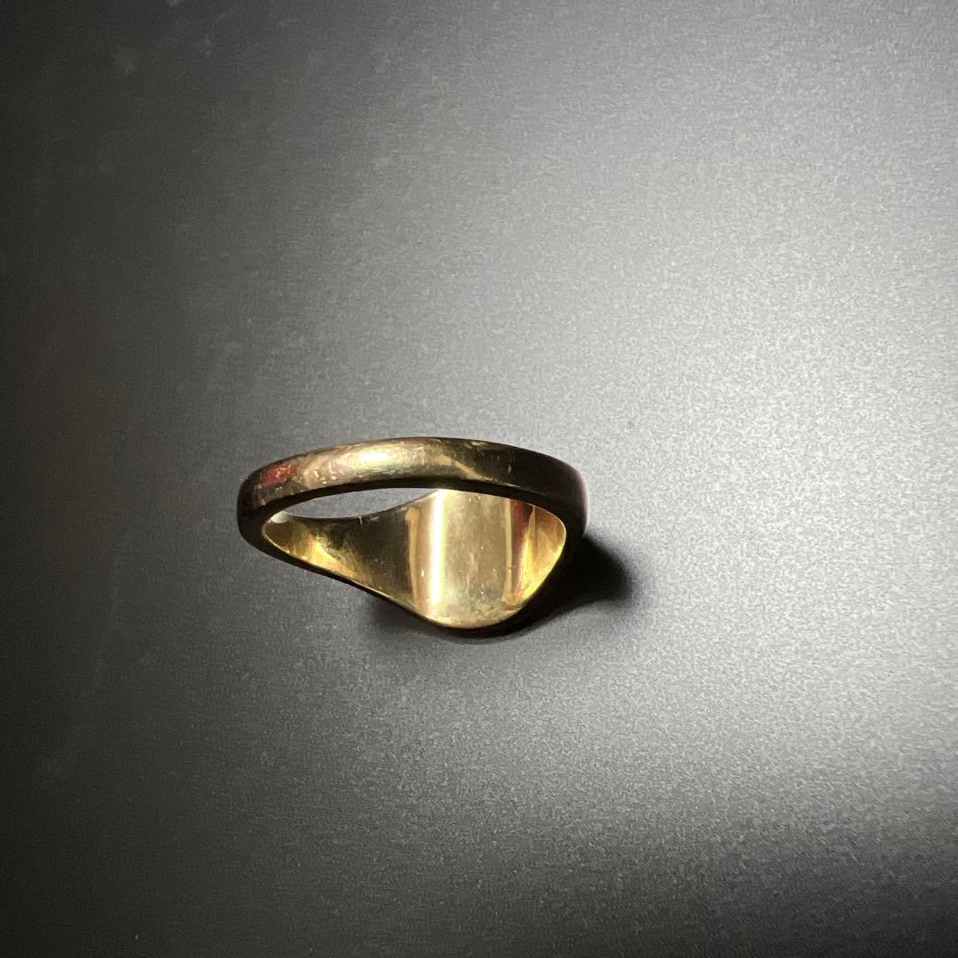 9ct シグネットリング 印台リング　ヴィンテージ 9金