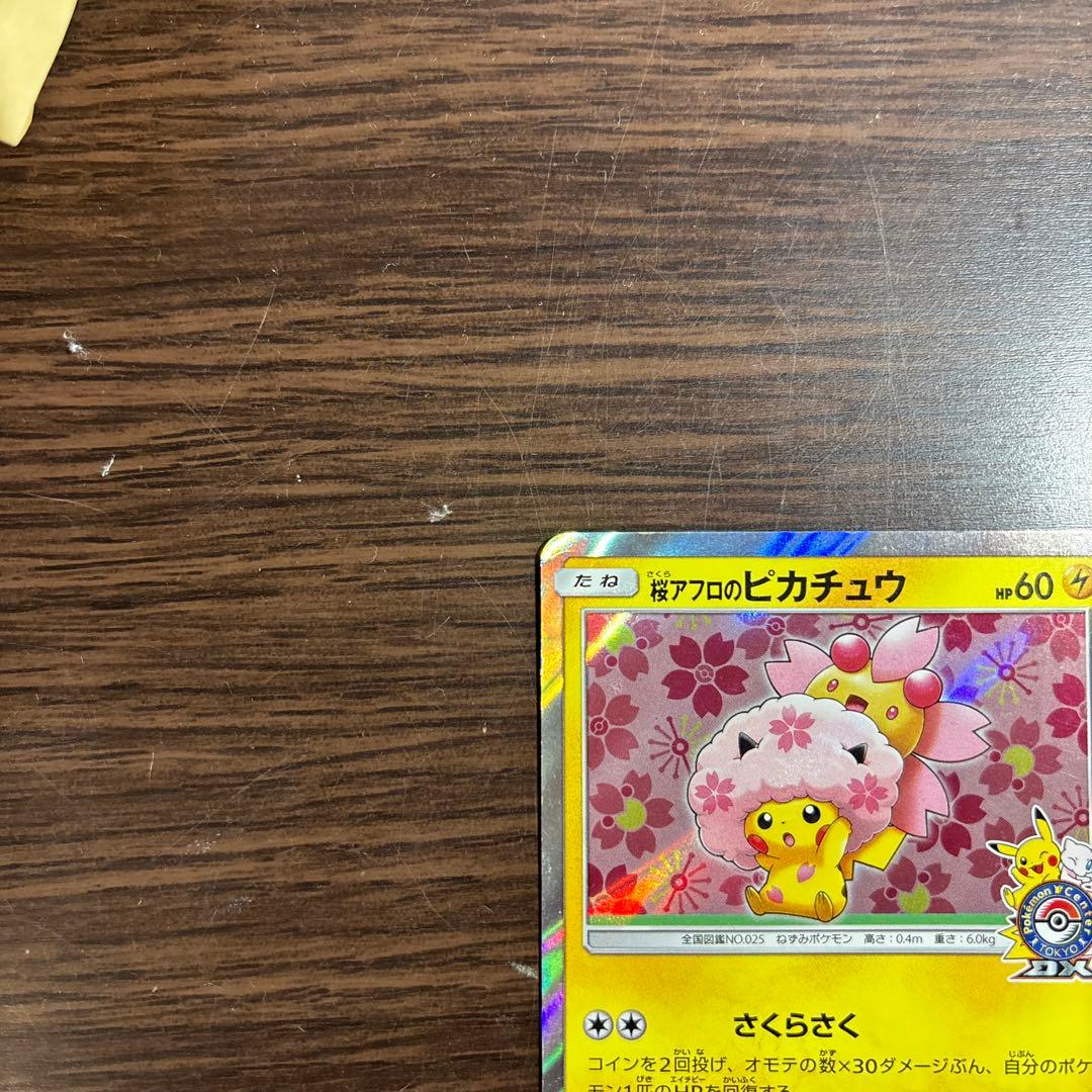 桜アフロのピカチュウ：ポケモンセンタートウキョーDX オープン記念 にほんばれ…