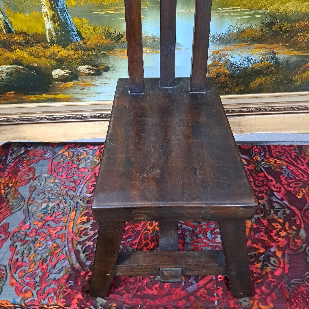 ♡古木の小椅子 花台 ♡