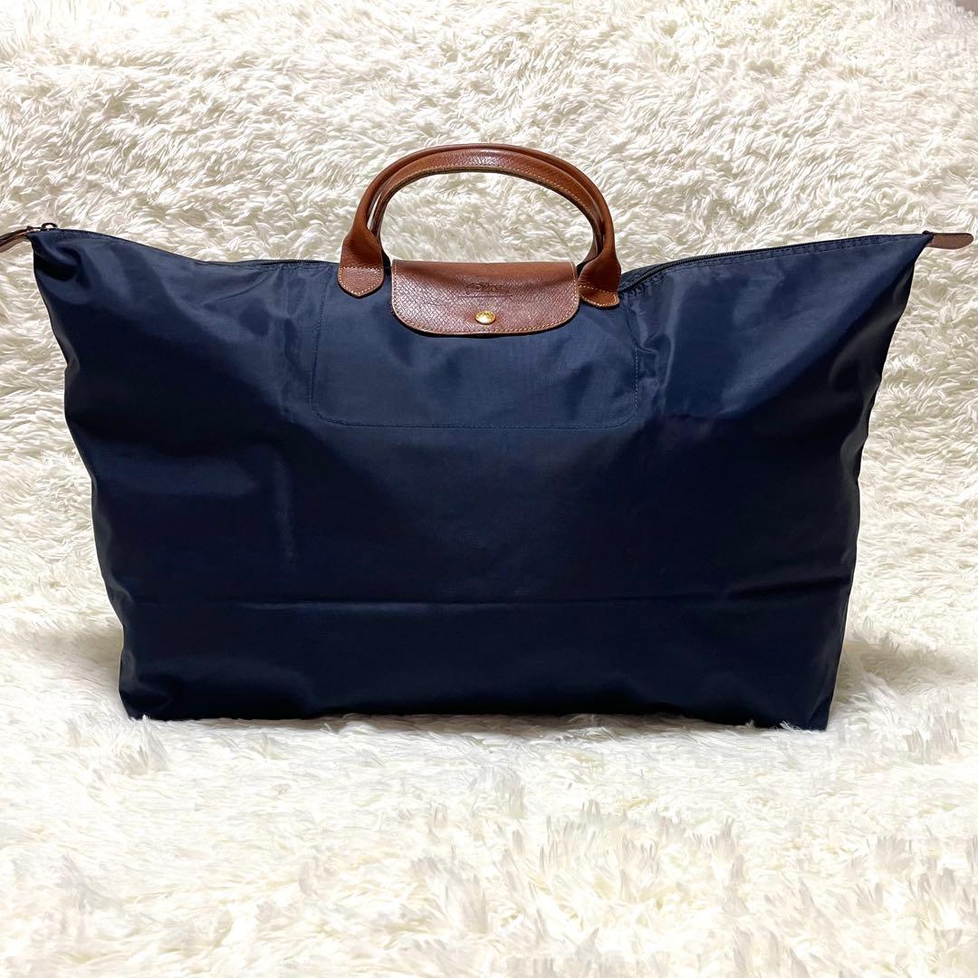 ロンシャン ル プリアージュ XL フランス製 折り畳み トラベルバッグ NVY