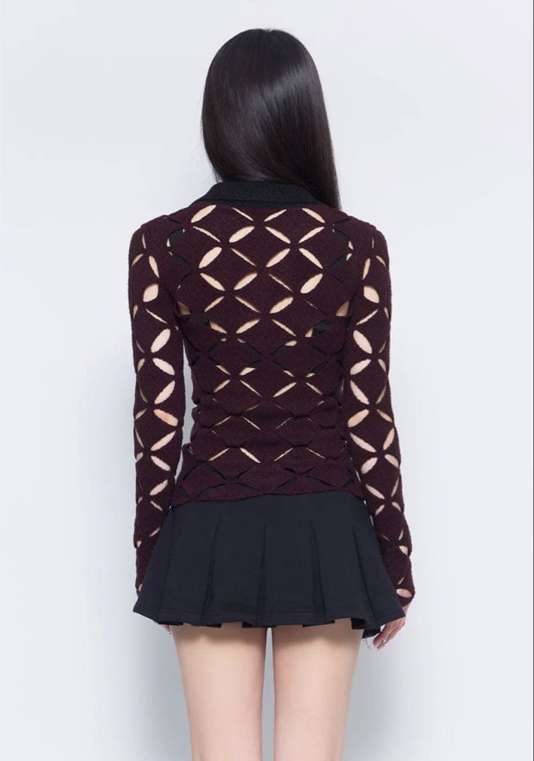 トップス theredthread S knit fit tops repeatpetal