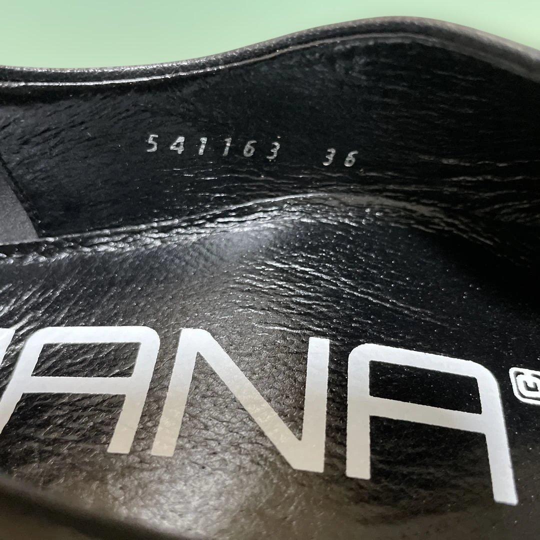 m*i様 MANAビーンズパンプス ブラック 36size 23㌢ 新品