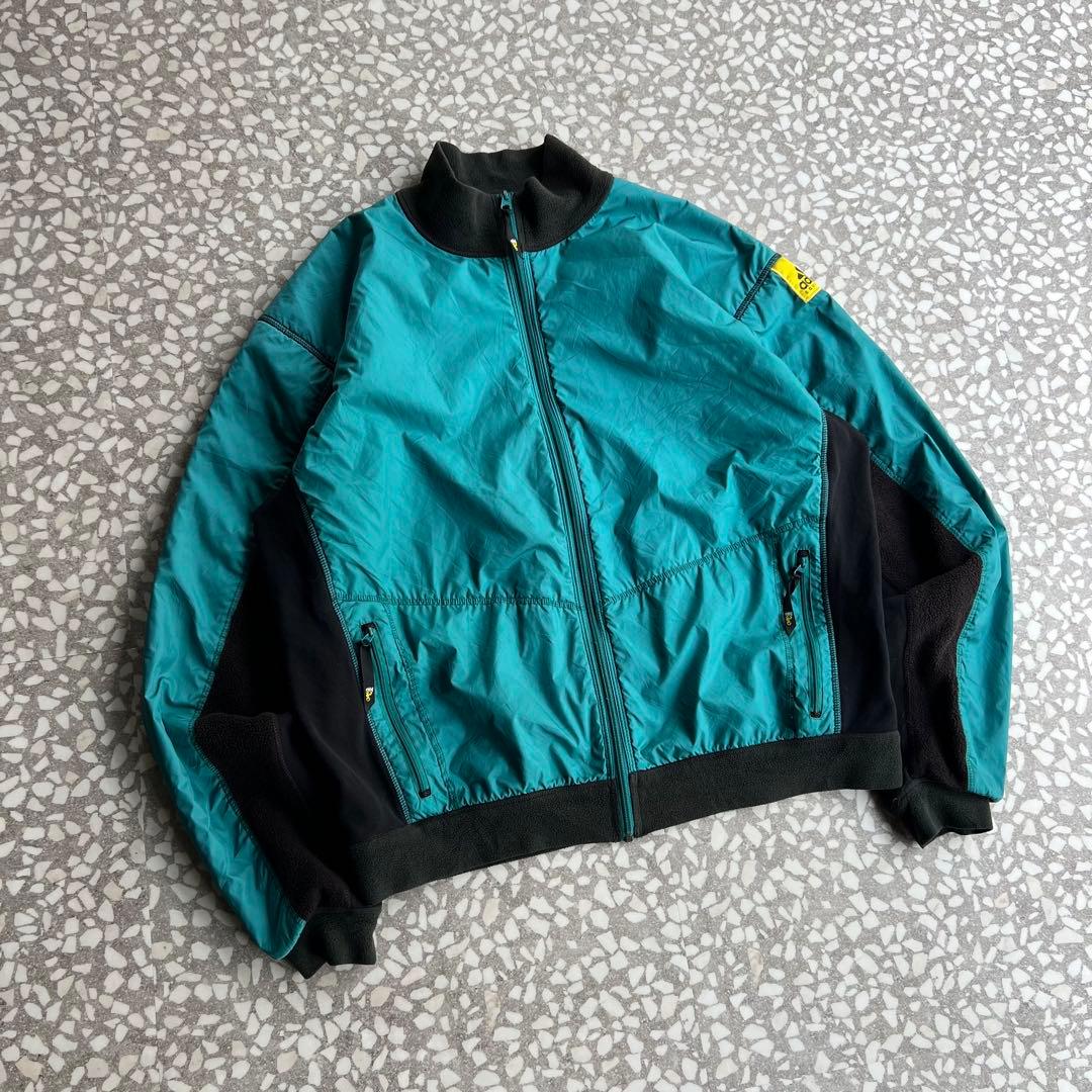 【フリース＆ナイロン切り替え】オールドアディダス古着万国旗タグ常田大希松村北斗