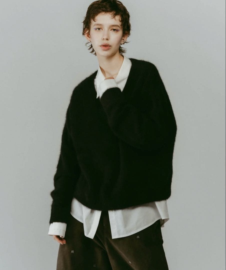 【knuth marf】fox v-neck knit ノベルティ付き