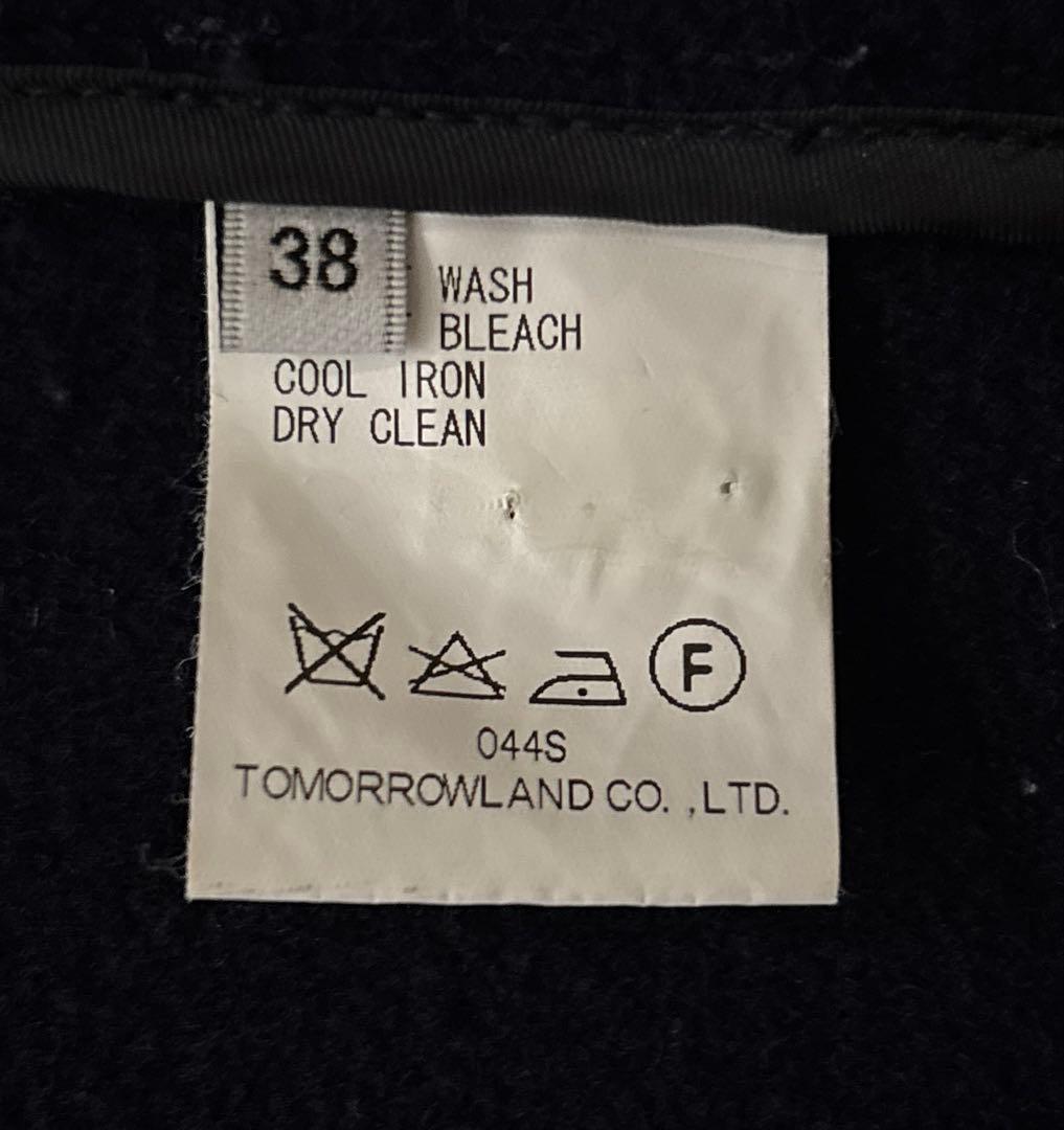 トゥモローランド　マカフィー　ダッフルコート　紺色　サイズ38