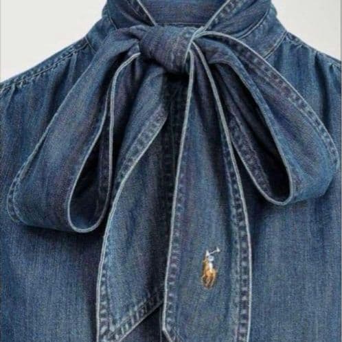 Polo Ralph Lauren デニムリボン長袖シャツ