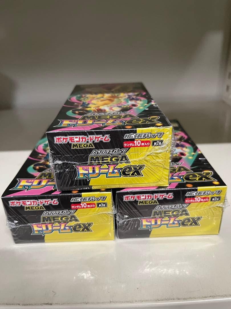 ポケモンカードゲーム MEGA ドリームEX 3パック シュリンク付き