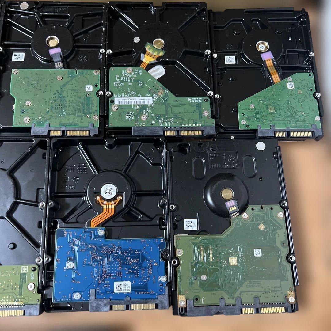 まとめ10個売り 4TB 、2TB、1TBストレージ中古。