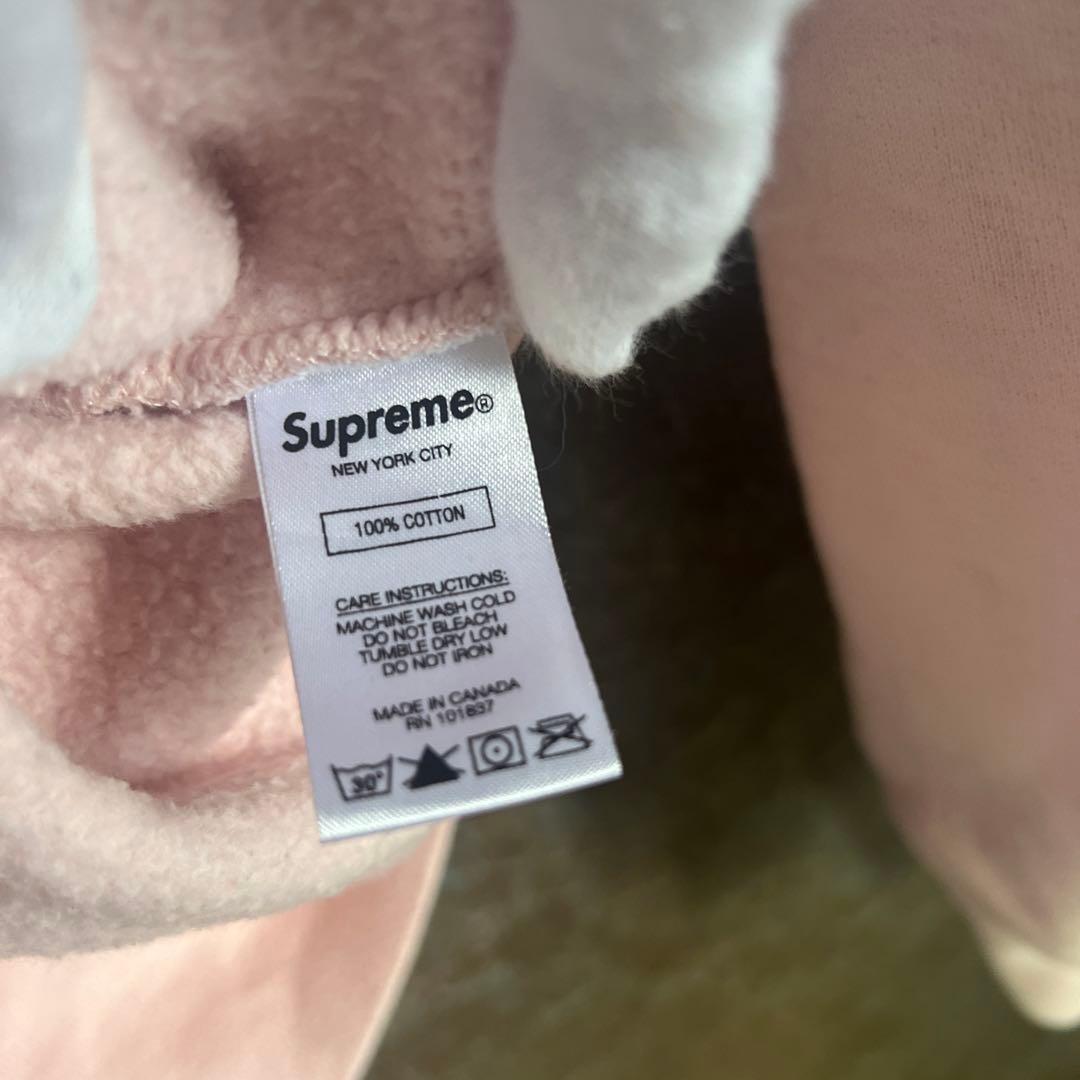 【美品】supreme スウェット　ピンク　裏起毛