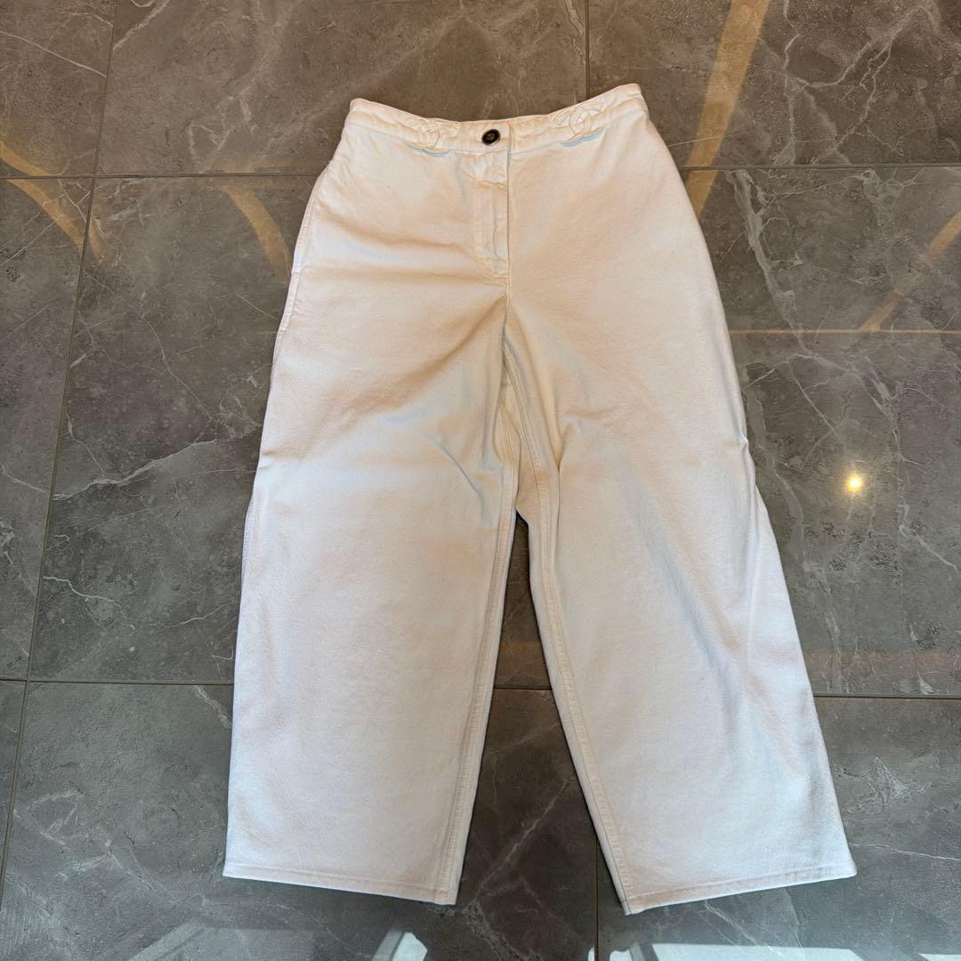CHANEL ホワイトデニムパンツ36