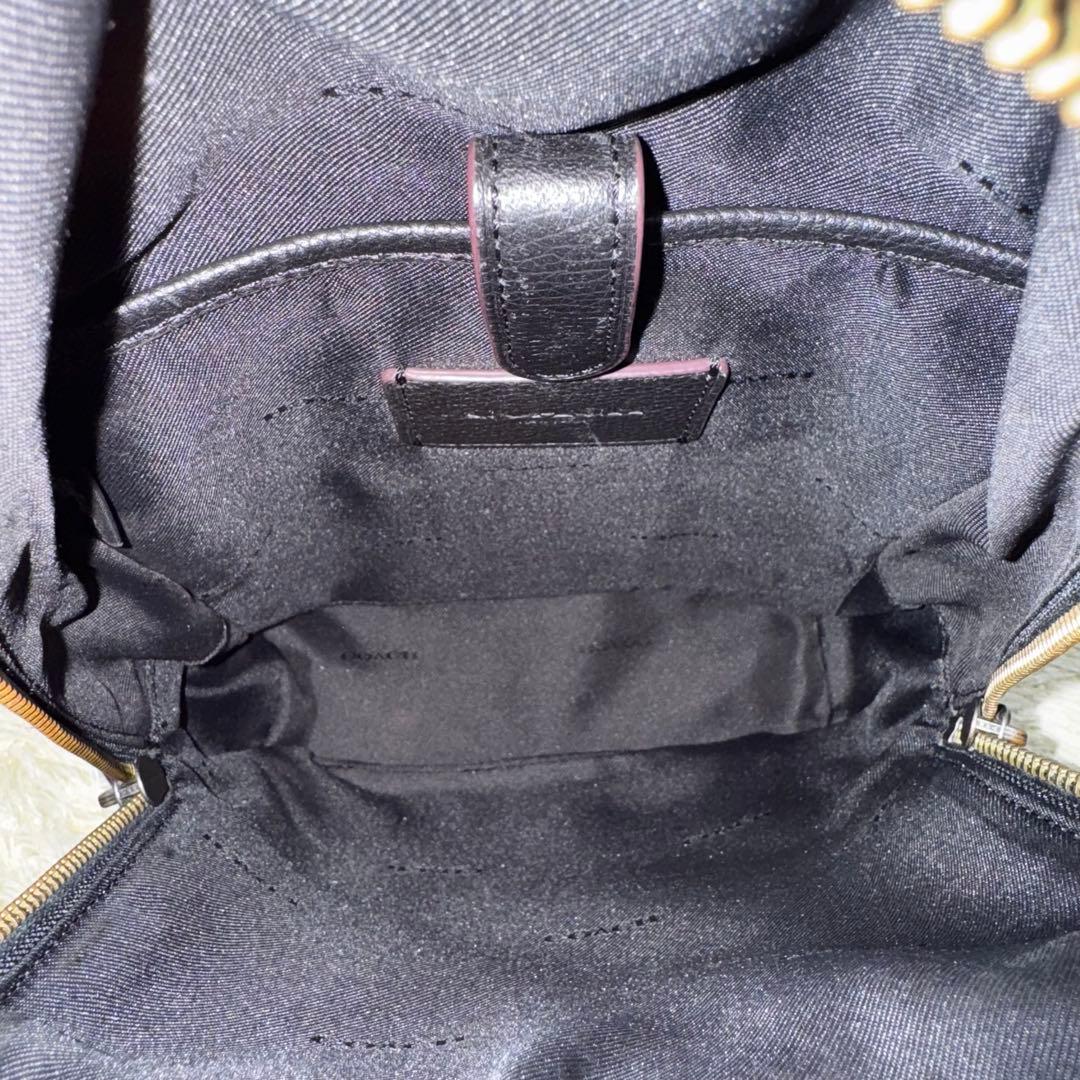 コーチ　アカデミー　パック　ボディバッグ　斜め掛け　ビジネス　通勤　ブラック