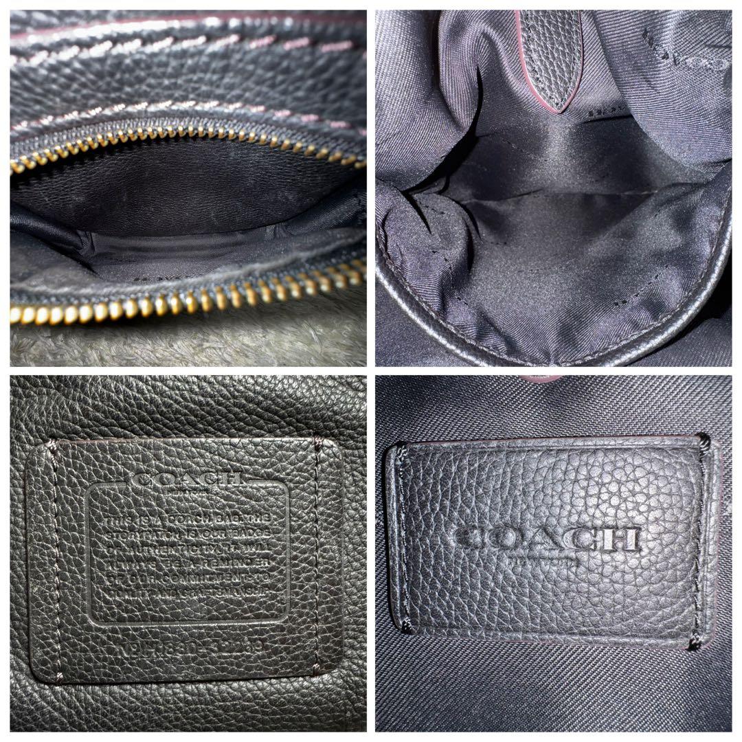 コーチ　アカデミー　パック　ボディバッグ　斜め掛け　ビジネス　通勤　ブラック