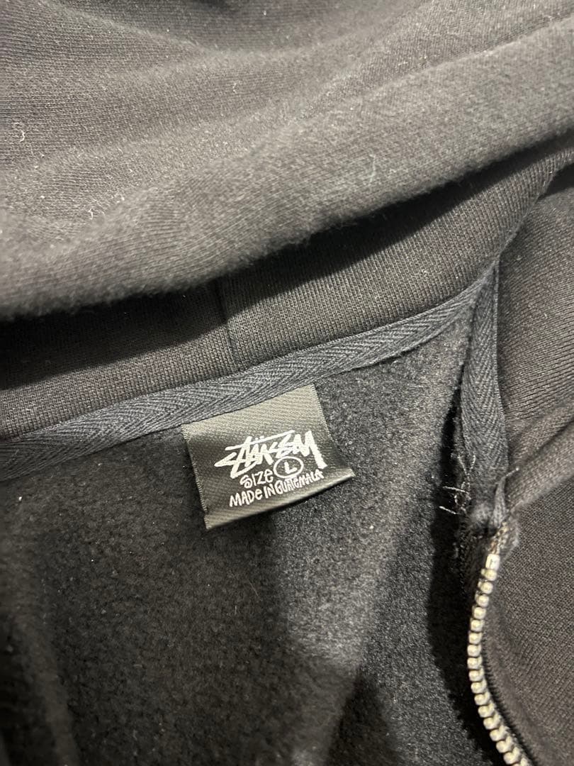 STUSSY BLOCK SPORT ジップパーカー ブラック